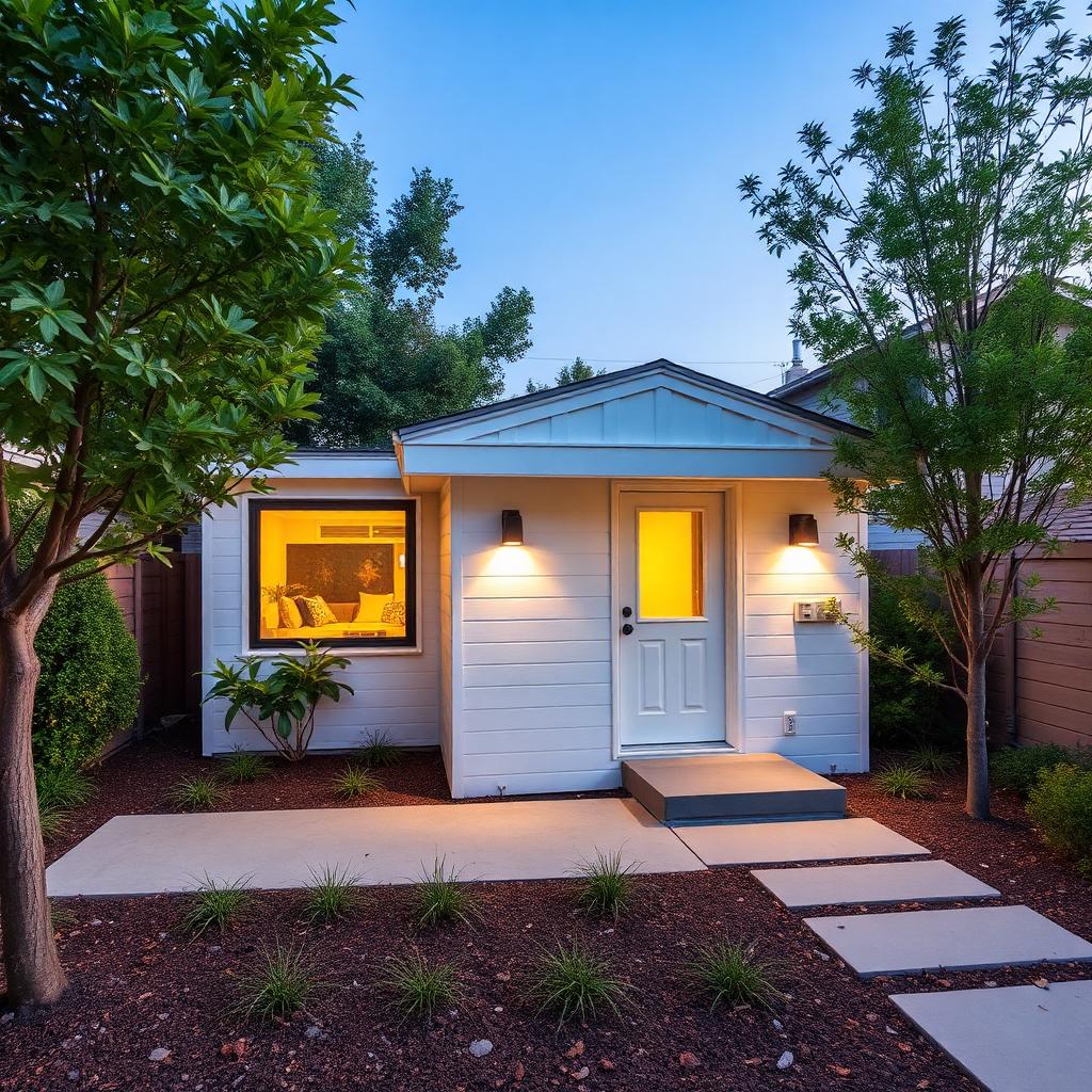 Modern detached ADU in a Los Angeles backyard